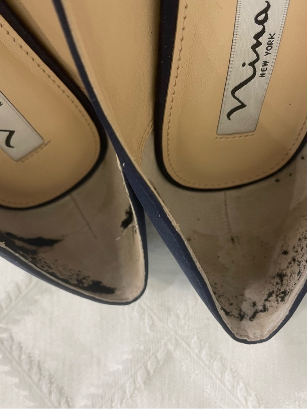 Nina Evening Shoes Size 10 Satin-Like Feel Finish - Picture 5 of 5